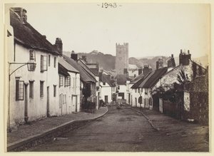 Untitled [thatched cottages and church], 1860-94 by Francis Bedford
