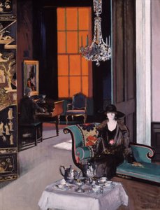 Interior: The Orange Blind by Francis Campbell Boileau Cadell