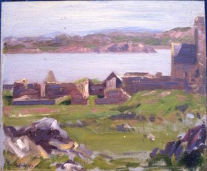 The Ruins of Iona Abbey by Francis Campbell Boileau Cadell