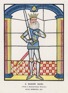 A Saxon Earl, From a Stained-Glass Window, Earl Spencer by Francis Carruthers Gould
