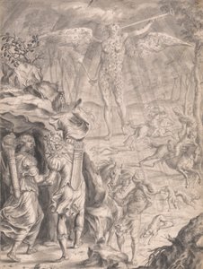 Dido and Aeneas Sheltering in a Cave by Francis Cleyn