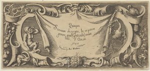 Title Plate, from Quinque Sensuum Five Senses, ca. 1655