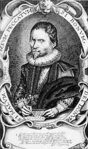 Portrait of George Chapman (c.1559-1634) 1620 (engraving) by Francis Delaram