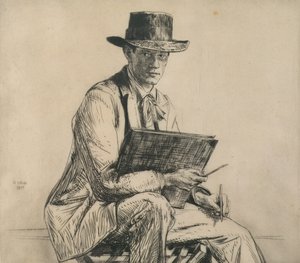 Portrait of Henry Rushbury by Francis Dodd