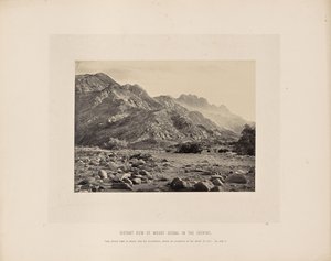 Distant View of Mount Serbal in the Evening