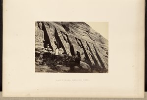 Facade of the Small Temple Abou Simbel by Francis Frith