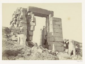 The Granite Pylon, Karnak by Francis Frith