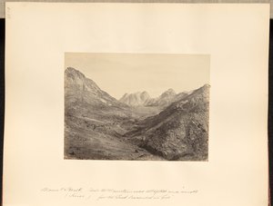 Mount Horeb (Sinai), and the mountain was altogether on a smoke, for the Lord descended in fire by Francis Frith