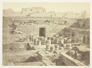 New Excavation at Medinet-Haboo, 1860, printed 1862 by Francis Frith