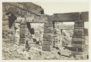 Portico of the Temple of Serf Hossayn, Nubia by Francis Frith