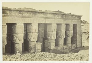 Portico of the Temple of Dendera by Francis Frith