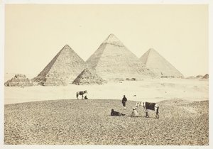 The Pyramids of El Geezeh, from the Southwest, 1857