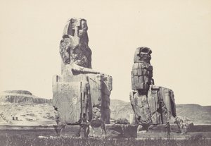 The Statues of Memnon. Plain of Thebes, 1857