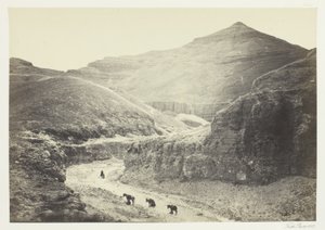 Valley of the Tomb of the Kings, Thebes by Francis Frith