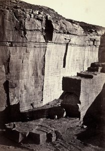 View of the silicon quarries in Egypt by Francis Frith