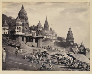 Ganges Riverbank and Manikarnika Ghat