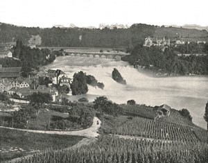 The Falls of the Rhine, Schaffhausen, Switzerland by Frith and Co