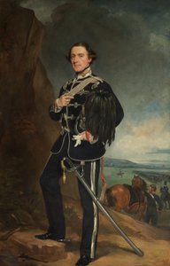 The 2nd Lord de Tabley as Colonel Commandant of the Earl of Chesters Yeomanry Cavalry by Francis Grant