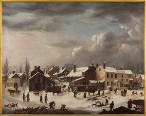 Winter Scene in Brooklyn, c.1819-1820