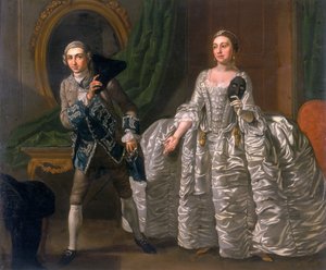 David Garrick and Hannah Pritchard in a Scene from The Suspicious Husband