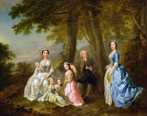 Samuel Richardson Seated with His Second Family
