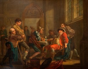 Sir John Falstaff Raising Recruits, 1765