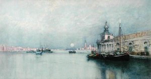 Moonrise on the Grand Canal by Francis Hopkinson Smith