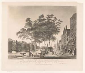 View of the Prinsengracht and Westerkerk in Amsterdam by Francis Jukes