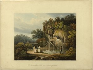 The Dropping Well at Knaresborough by Francis Nicholson