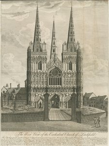 Lichfield Cathedral - West Front by Francis Perry