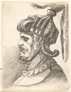 Helmeted Head by Francis Place