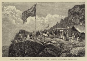Princess Mary of Cambridge Visiting the Roaches, Swythamley, Staffordshire by Francis S. Walker