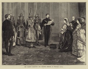 Her Majesty receiving the Burmese Embassy at Windsor Castle by Francis S. Walker