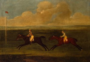 Crop an Iron, Grey Racehorse Beating Faith by Francis Sartorius