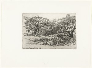 Landscape with a Herd of Animals by Francis Seymour Haden (Sir) (signed by artist)
