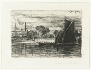 West London Rowing Club by Francis Seymour Haden (Sir) (signed by artist)