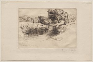 A Backwater by Francis Seymour Haden