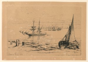 A Brig at Anchor
