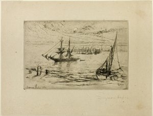 A Brig at Anchor