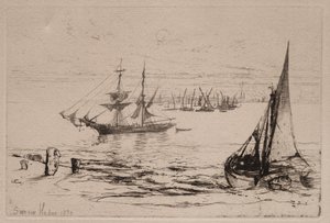 A Brig at Anchor