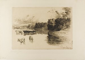 A Lancashire River by Francis Seymour Haden