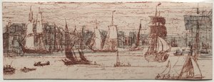A Sketch Off Greenwich by Francis Seymour Haden