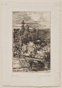 Barbel Fishing by Francis Seymour Haden