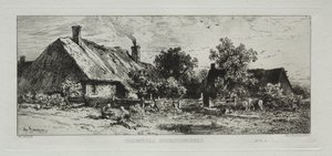 Burgundian Cottages by Francis Seymour Haden