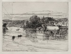 Cardigan Bridge by Francis Seymour Haden