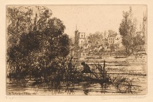 Hamertons Portfolio III: Twickenham Church by Francis Seymour Haden