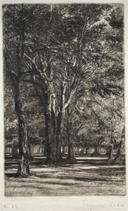 Kensington Gardens (The Larger Plate) by Francis Seymour Haden