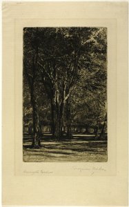 Kensington Gardens, No. II (large plate) by Francis Seymour Haden