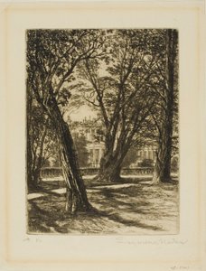 Kensington Gardens, No. I (small plate) by Francis Seymour Haden