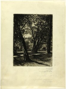 Kensington Gardens, No. I (small plate) by Francis Seymour Haden
